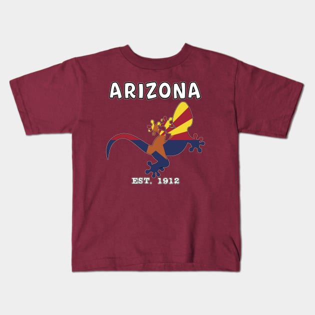 Arizona Gecko Kids T-Shirt by LarryNaderPhoto